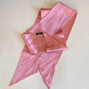 J. Crew Pink Satin Sash-Scarf-Belt